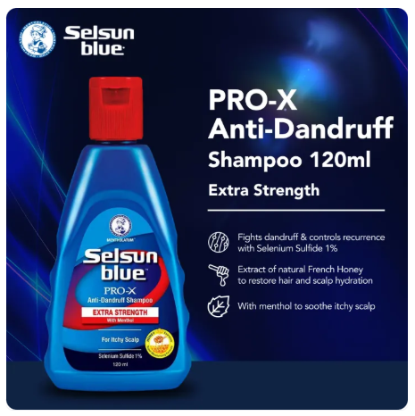 10% OFF Selsun Blue PRO-X ANTI-DANDRUFF SHAMPOO 120ml