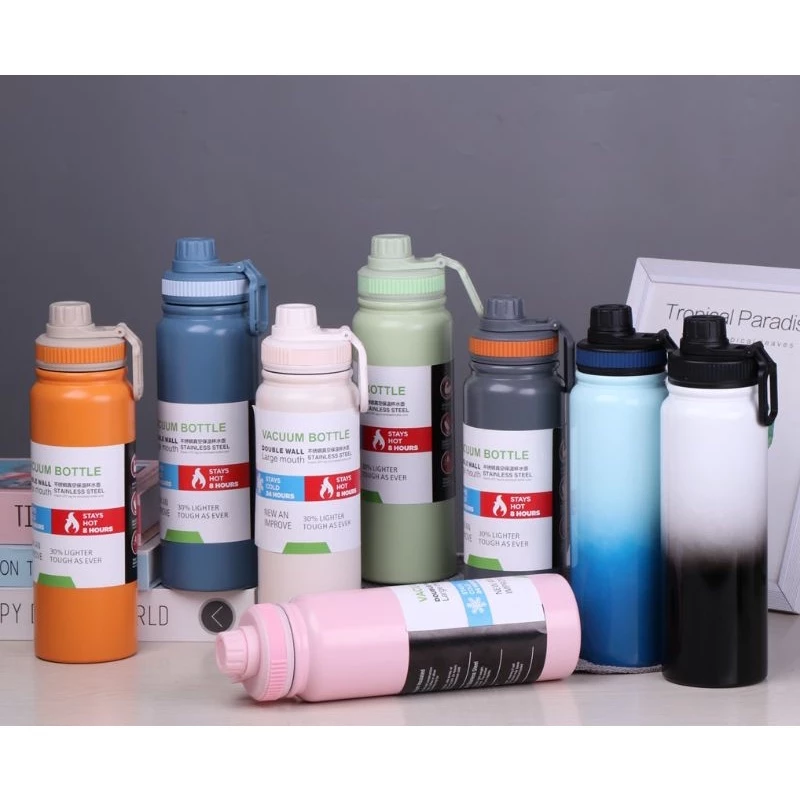 68% OFF (Free Box)1L Tumbler Stainless Steel Thermos Insulated Vacuum Flask Cup Sport Water Bottle