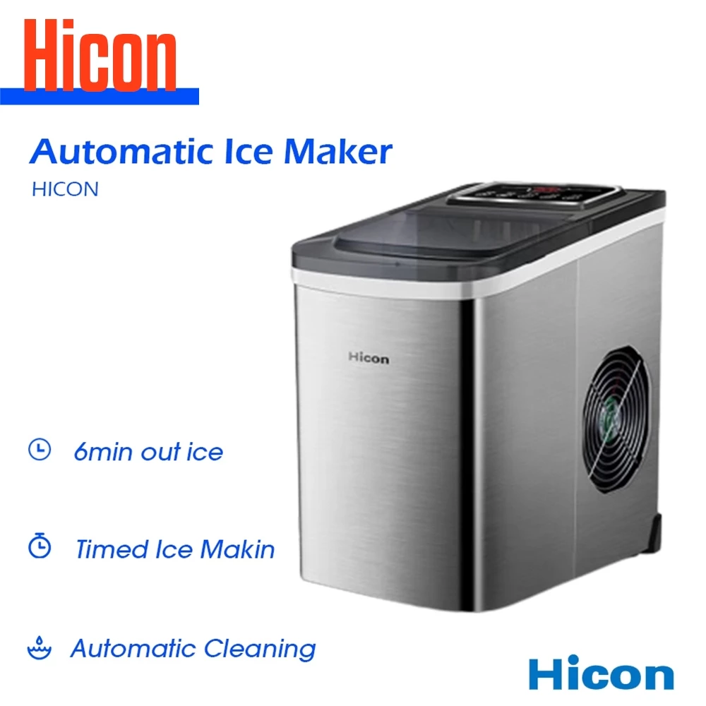 50% OFF Hicon Automatic Ice Maker Machine Fast Portable Household Intelligent Ice Cube Maker Ice Molder