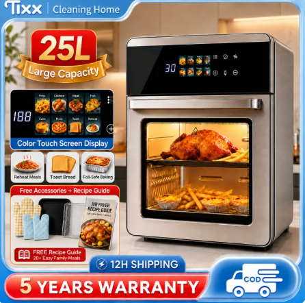 66% OFF TIXX Air Fryer 25L Large Capacity Multifunction Color Touch Screen Display with Visual Window App 4.9 (815)
