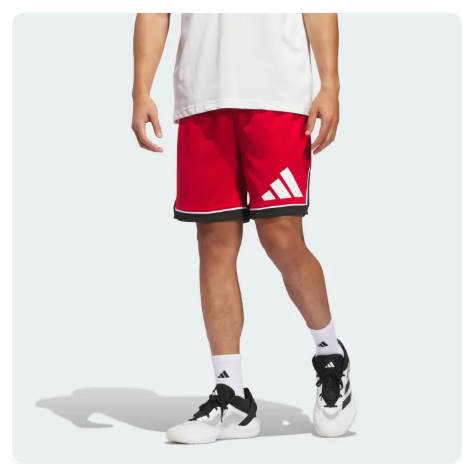 35% OFF adidas Basketball adidas Basketball Badge of Sport Shorts Men Red JN4731