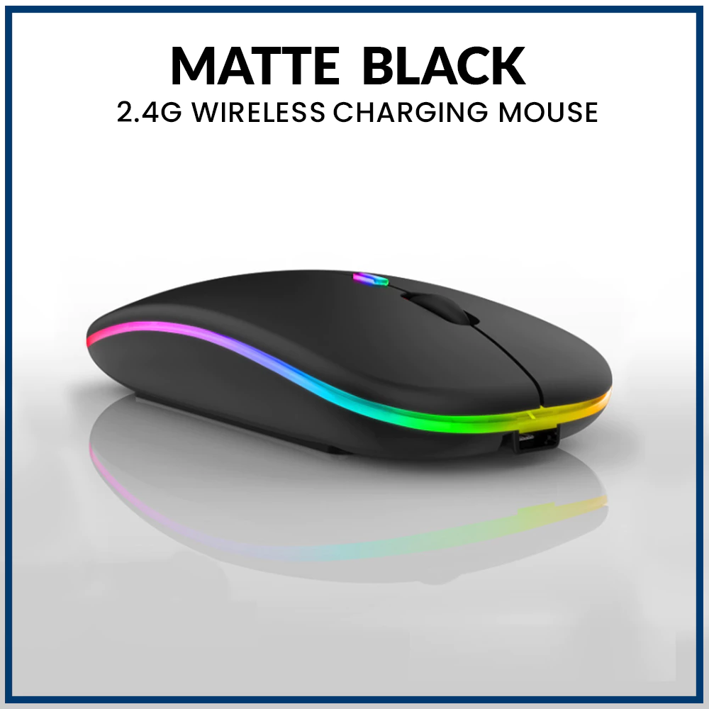 39% OFF Popcorn & Kacool Wireless Mouse Bluetooth 2.4Ghz USB Receiver Optical Slim Rechargeable Mouse