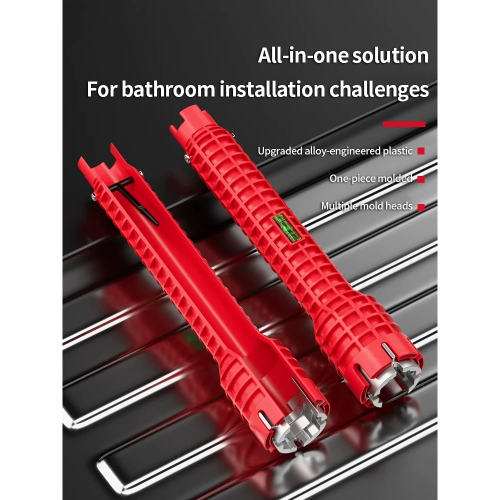 50% OFF 8 in 1 Sink Wrench Multifunctional Sink Wrench Faucet Installer Wrench Basin Wrench SinkRepair Tool