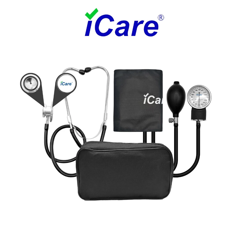 34% OFF iCare AN06 Aneroid Sphygmomanometer with Dual Head Stethoscope for Blood Pressure Monitoring