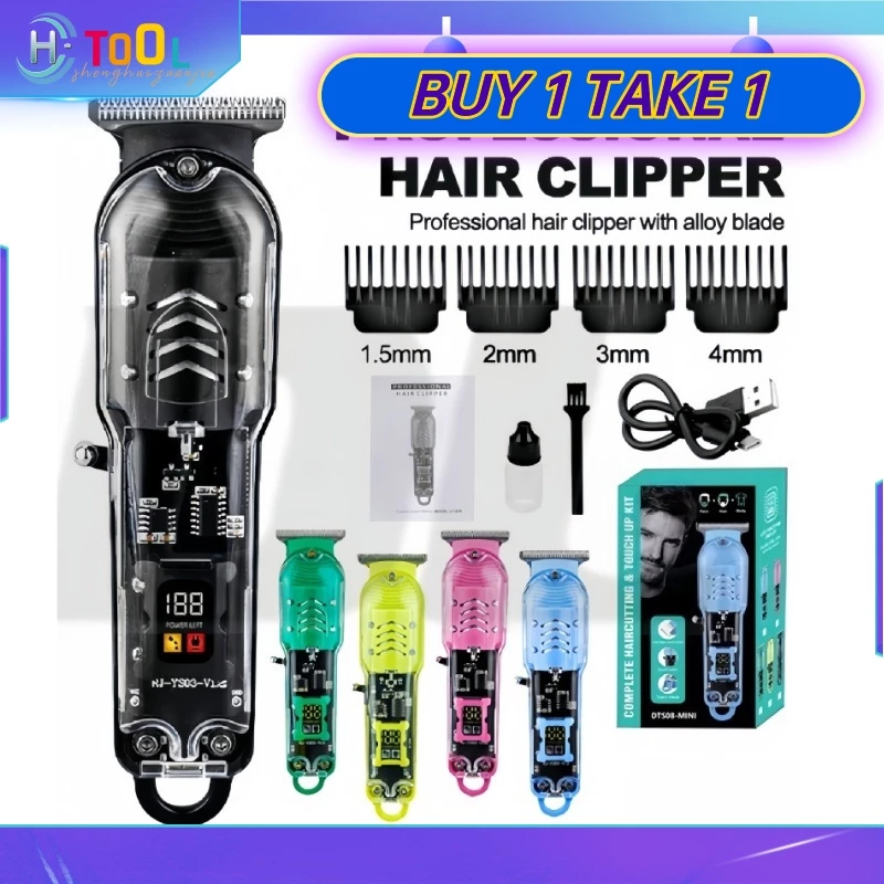 40% OFF Professional Hair Clippers Rechargeable Cordless Haircut Trimmer For Men