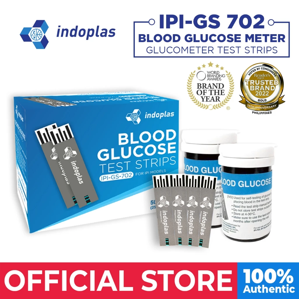 46% OFF Indoplas Blood Glucose Meter Glucometer Monitoring System IPI-703 SET 1