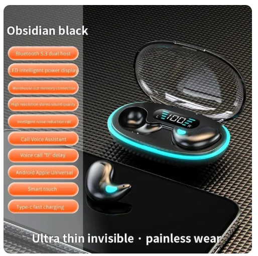 75% OFF X55 Mini Earphone Wireless Headphones Noise Reduction Sport Game Sleep Wireless Earbuds Bluetooth 5.3 HIFI Stereo Music Headset Bluetooth Headphone