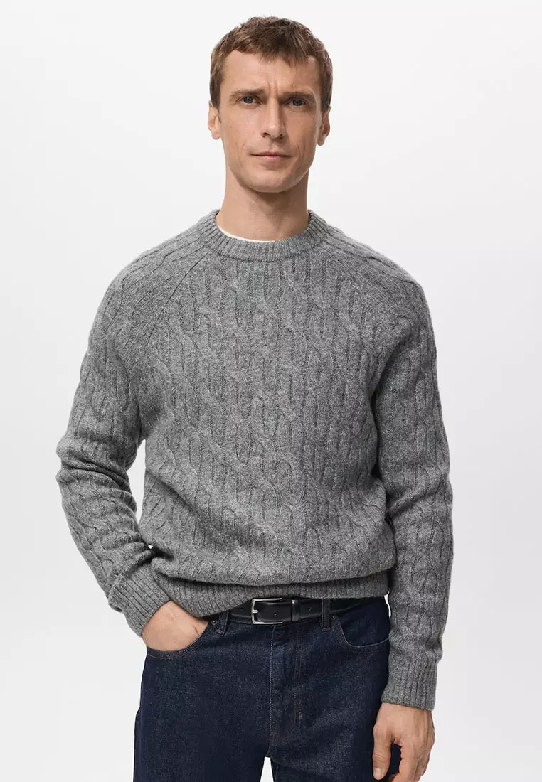 65% OFF MANGO Man Cable-Knit Sweater
