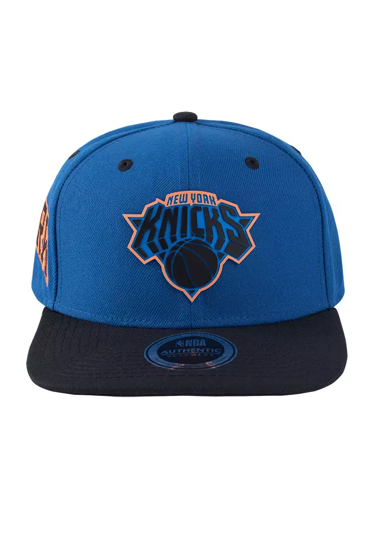 53% OFF NBA Real Hoops Patch Logo New York Knicks Mens Flex Fit Flat Cap