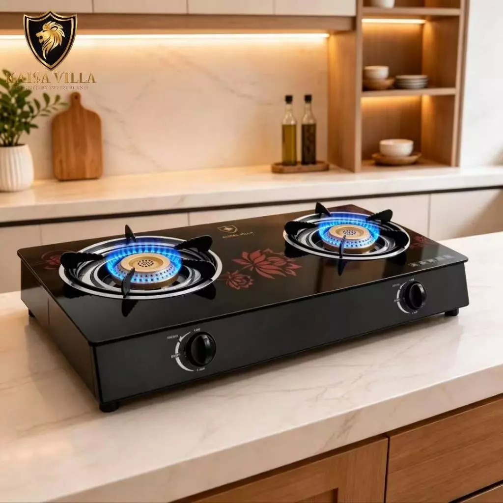 40% OFF Kaisa Villa Heavy Duty Double Burner Gas Stove Stainless Body