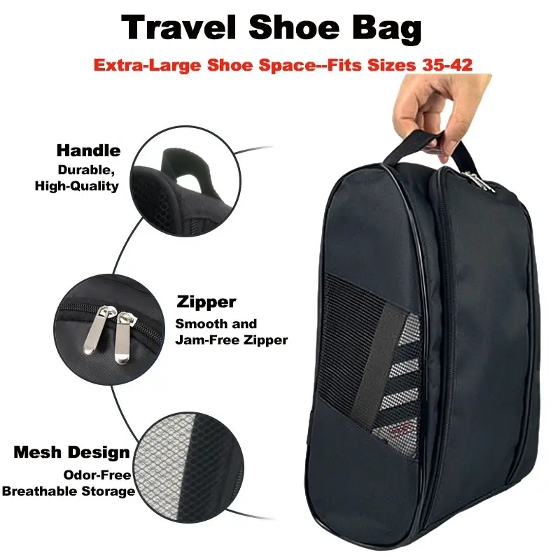30% OFF Outdoor Travel Waterproof Sports Shoe Bag Mesh Breathable Men's And Women's Shoe Storage