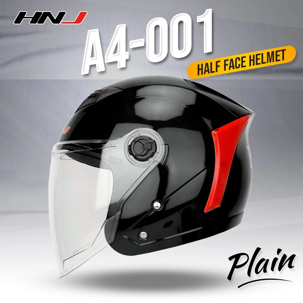 49% OFF HNJ A4-001 helmet half face for motorcycle Single Visor
