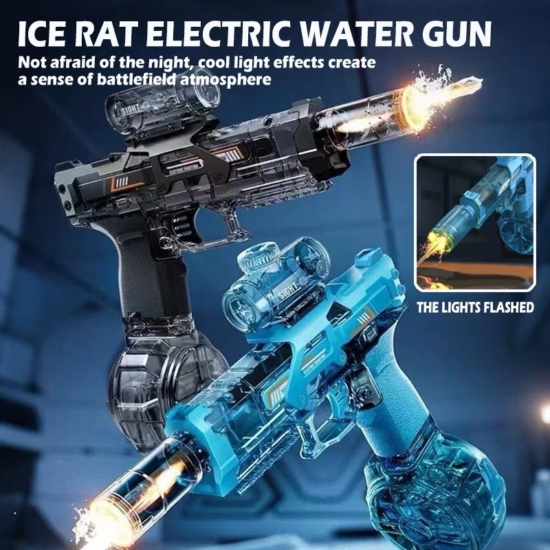 54% OFF 【COD】Firelight Electric Water Gun Toy Large Capacity High-Speed Continuous Water Gun for Kids