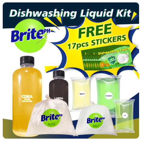 6% OFF Dishwashing Liquid Kit w/ FREE Label Stickers (17pcs, & 9pcs for EZMix)