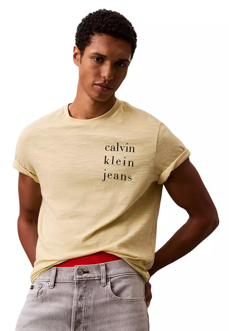 54% OFF CKJ Graphic Tees Yellow