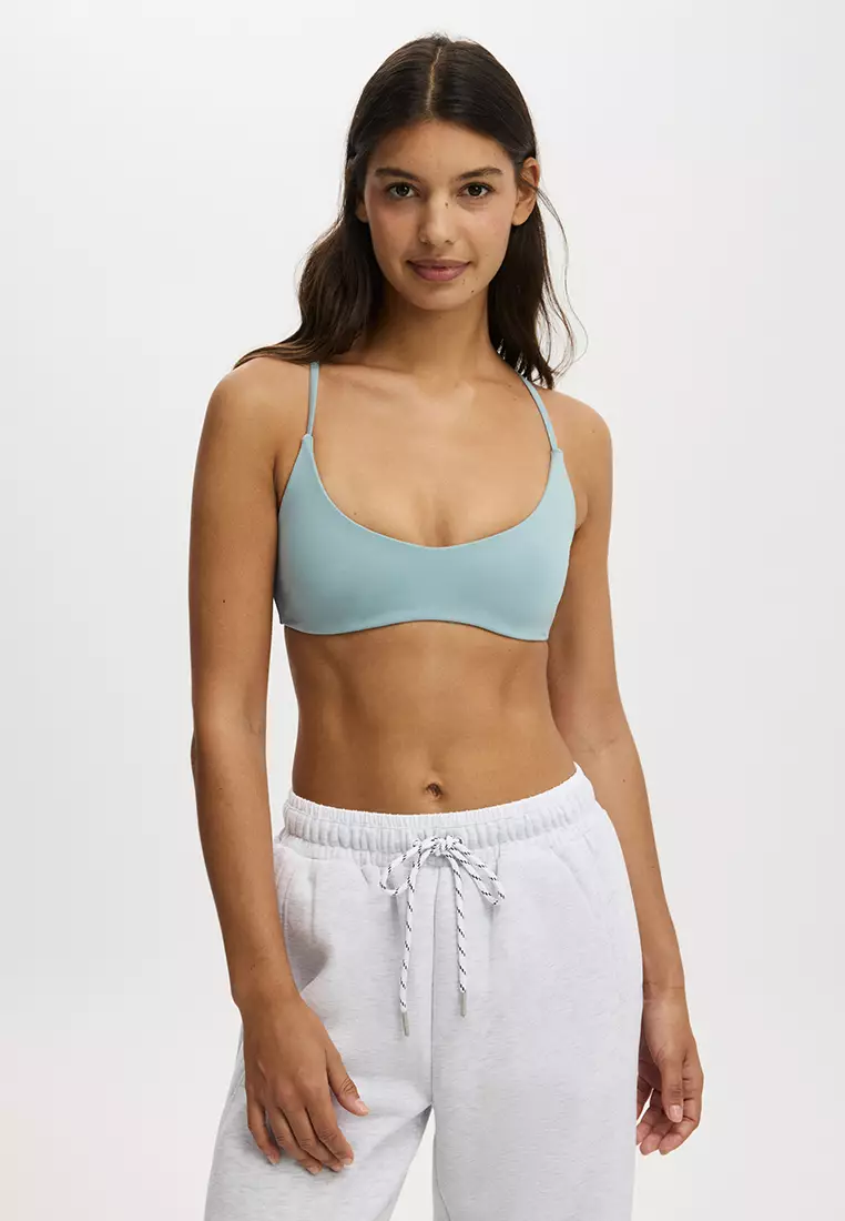 55% OFF Ultra Soft Minimal Strappy Crop Sports Bra