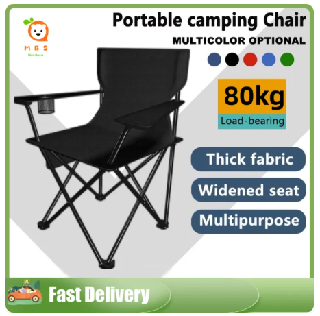 70% OFF Camping Foldable Chair Heavy Duty Arm Chair Outdoor and Indoor Use Folding Chair Fishing Beach Chair heavy duty beach fishing chair with back hiking with arm directors chair