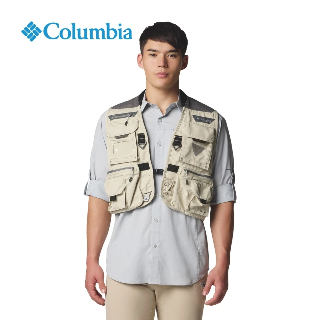 47% OFF Columbia Sportswear Henrys Fork Vi Vest Fossil Mens Sleeveless Shirt