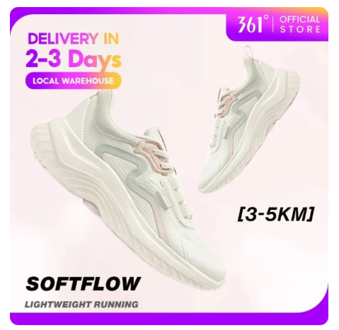 42% OFF 361 Degrees SoftFlow | Women Sports Shoes Lightweight Shock Absorbing Casual Basic Running Shoe Breathable 682232210