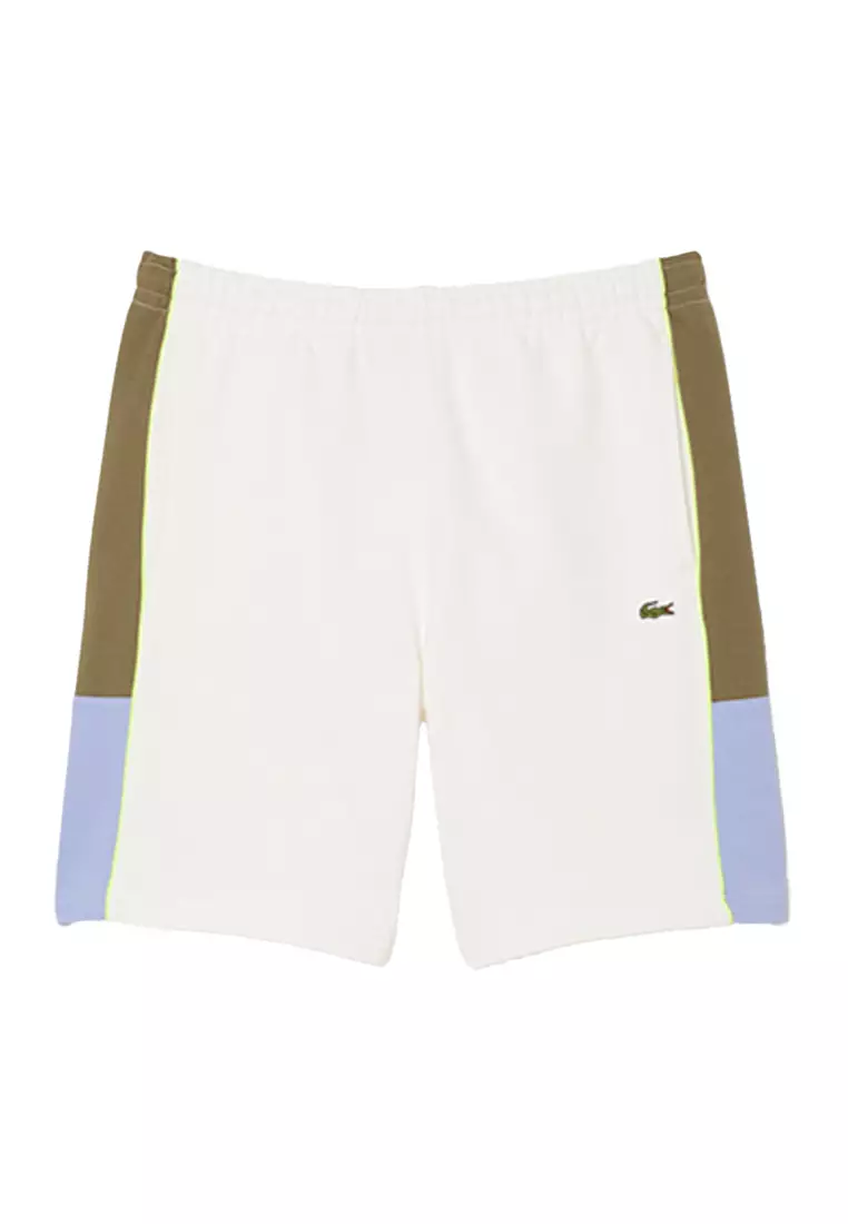 50% OFF Lacoste Colour-Block Fleece Shorts