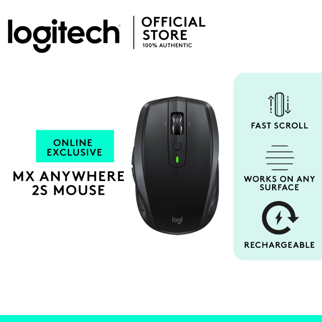 44% OFF Logitech MX Anywhere 2S Wireless Mouse, 2.4 GHz Bluetooth, Laptop | PC | Mac | Authentic