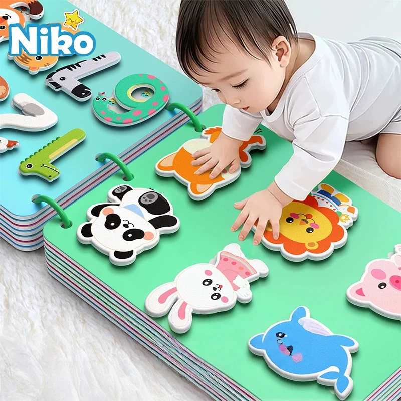 73% OFF NIKO 30 Pages Sticker Game Busy Book For Toddlers Baby Activity Book Early Education Learning Book