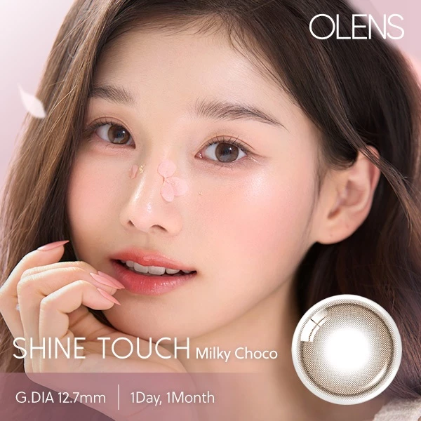 30% OFF OLENS Official Shine Touch Milky Choco 1Month 2P Contact Lens