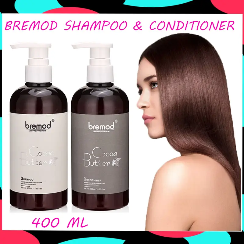 60% OFF B.R.E.M.O.D COCOA BUTTER SHAMPOO & CONDITIONER 400ML with FREEBIES