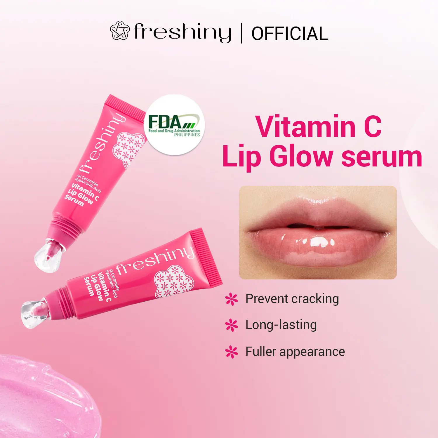 60% OFF【New Colors Arrival】Freshiny pH-Adaptive Lip Serum 8g | Vitamin C + Camellia Oil | 24H Moisture, Natural Tint, Smoother Lips Moisturizing Lips PH Sensing Lip Gloss Long-Lasting And Non-Fading