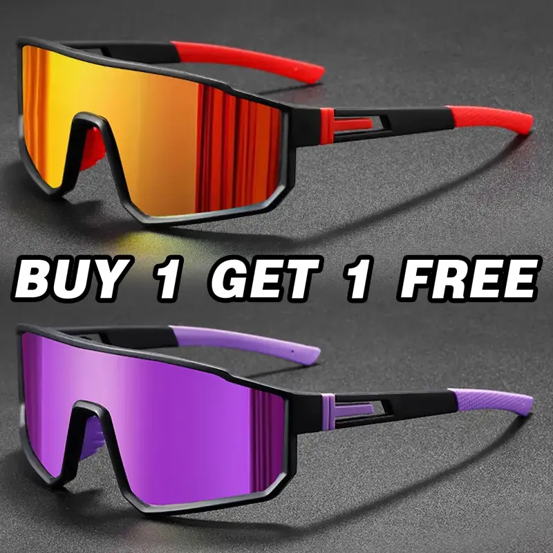 70% OFF   [Buy 1 Get 1 Free]Cycling sunglasses UV400 shading men's and women's anti-ultraviolet outdoor sports windproof goggles hiking mountain bike large frame oversized goggles summer sun visor glasses women's climbing glasses