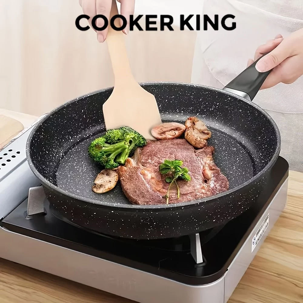 79% OFF COOKER KING 20cm/24cm/28cm non stick frying pan home cookware cooking medical stone wok pan
