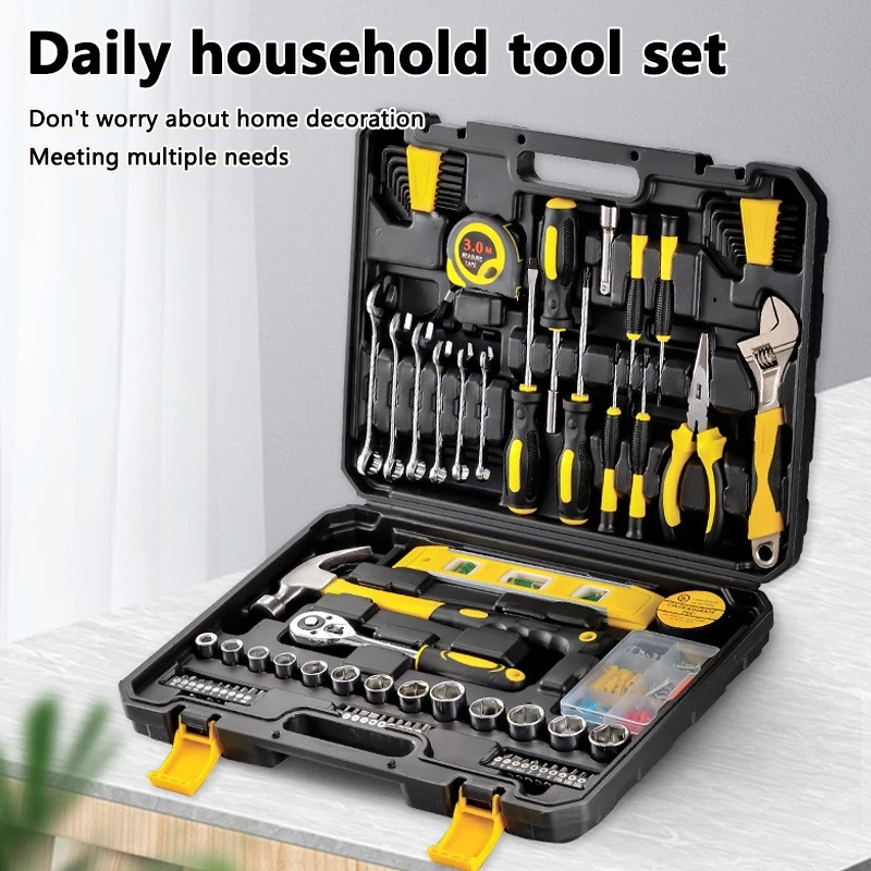 33% OFF Household Tool Set 82/108PCS Wrench Screwdriver Hardware Hand Tool Kit for Decoration Maintenance
