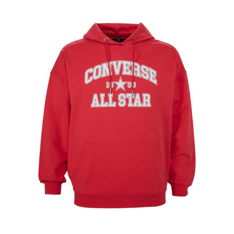 40% OFF Converse All Star Hoodie Women's Jacket - Converse Red