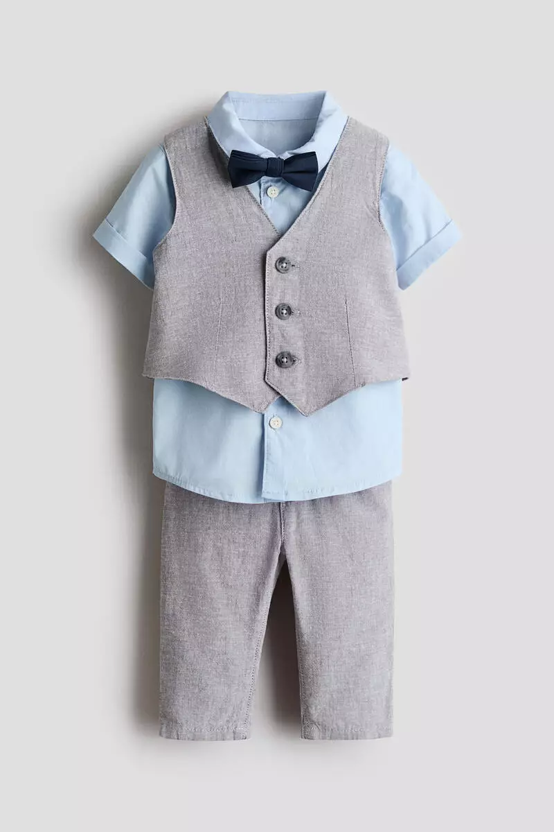 20% OFF 4-piece linen-blend dressy set