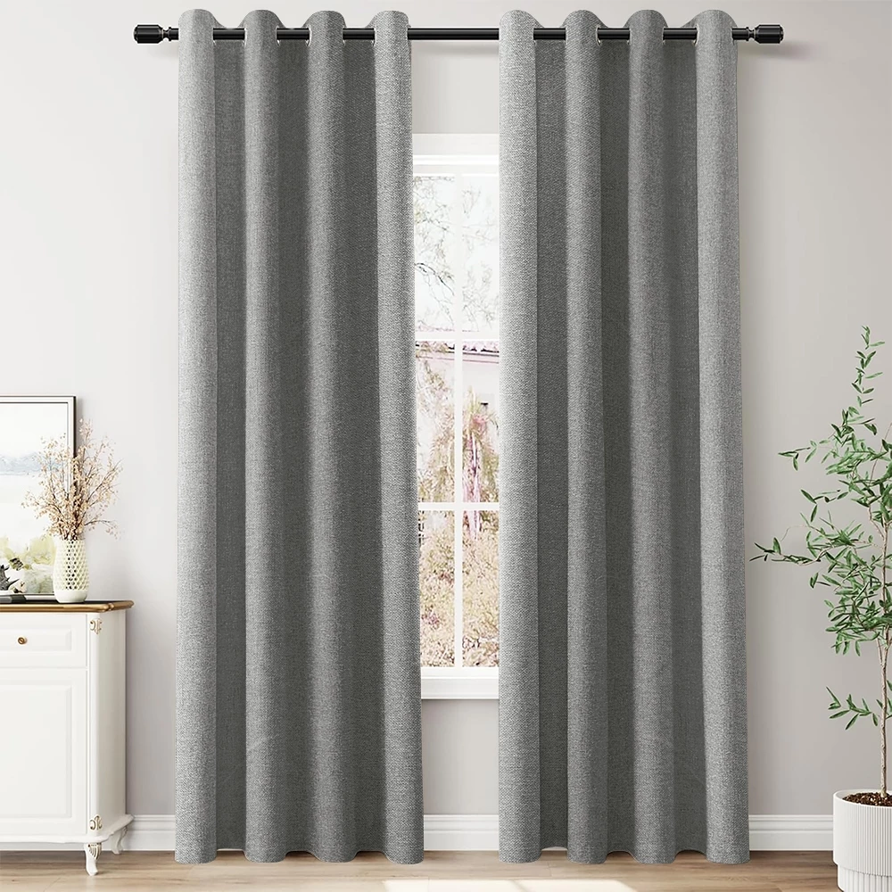 61% OFF Home de Luxe Cashmere Full Black Out Curtain with Grommet Rings - 58" x 84"/58" x 96"