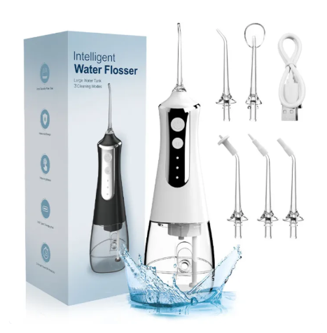 51% OFF Water Flosser for Teeth/Braces, 600 ml Large Capacity, 10 Adjustable Pressures,5Home Nozzles Professional Oral Irrigator for Teeth Clean Electric scaler Tooth cleaner Home oral cleaner Water jet flosser