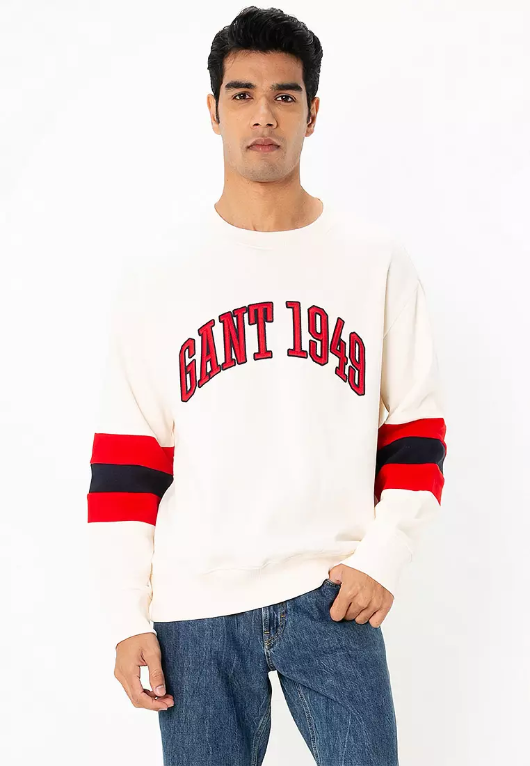 88% OFF GANT Colorblock Sleeves Sweatshirt