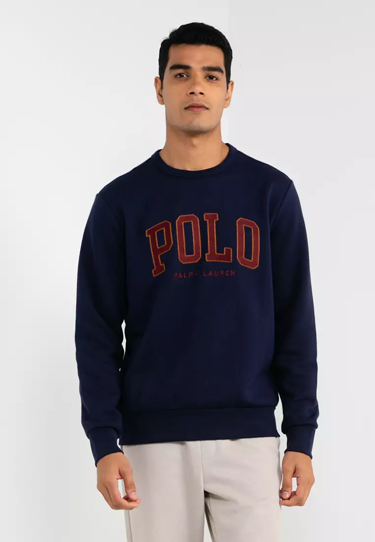 39% OFF Polo Ralph Lauren Logo embroidered Cotton Blend Sweatshirt