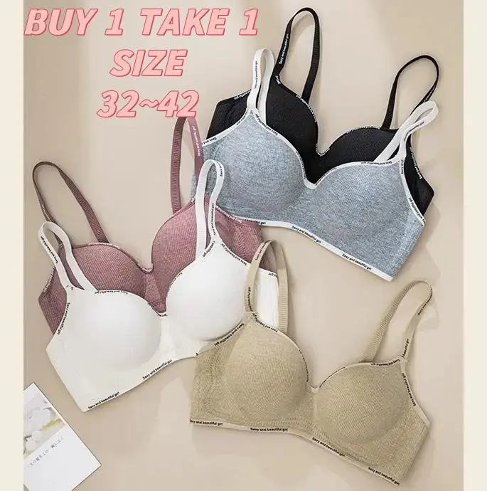 86% OFF 【2 PCS Free Shipping】Thicken Seamless Underwear for Women Small Chest Push-Up Bra Comfort Bridal Innerwear Black Print All Seasons Womenswear Size 32-42