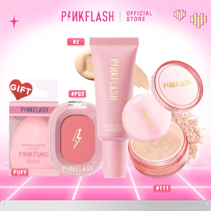71% OFF PINKFLASH Waterproof Loose BB Cream Foundation 4pcs