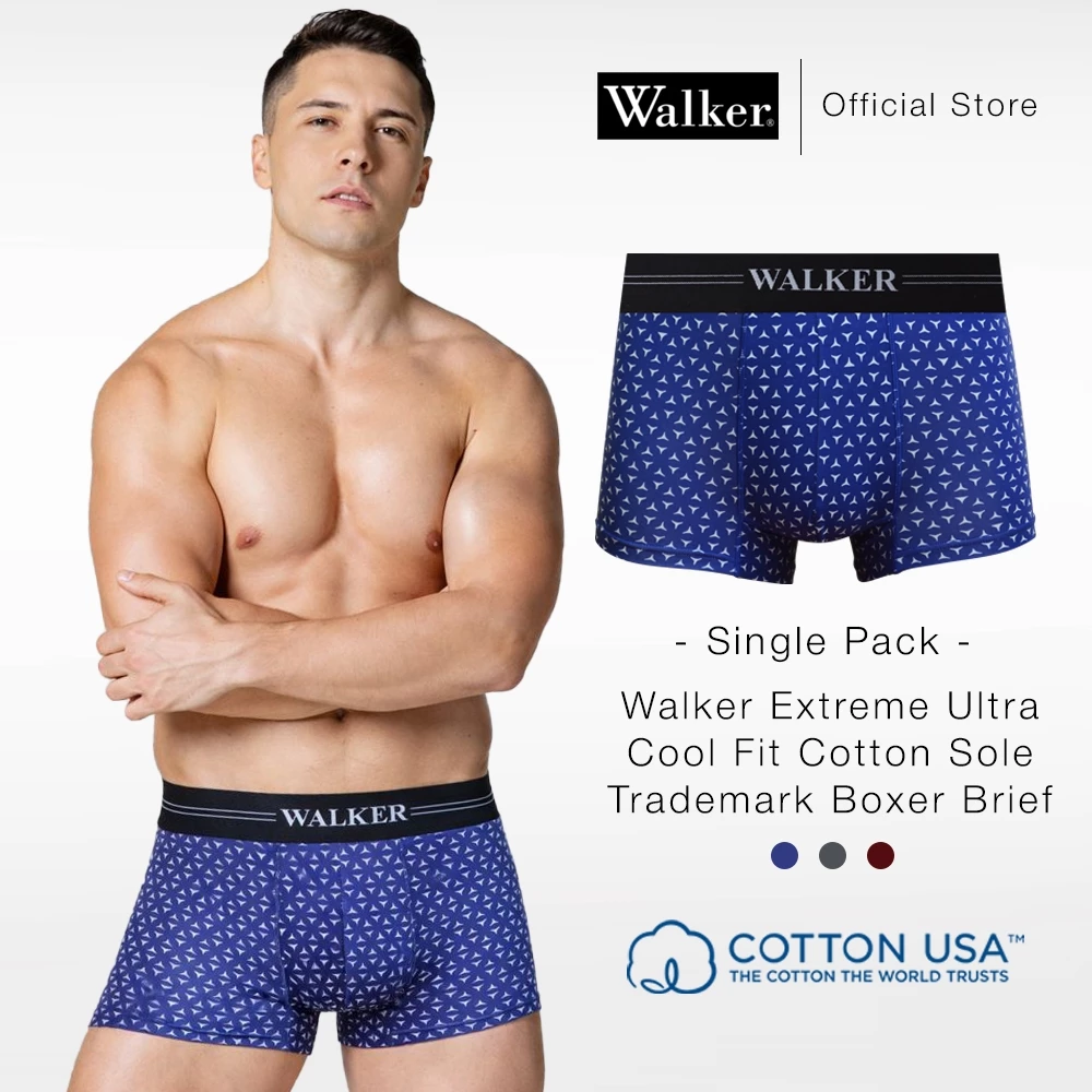 20% OFF Walker Extreme Ultra Cool Fit Cotton Sole Trademark Body Men Boxer Brief