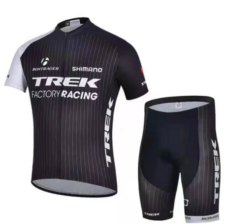 56% OFF black trek set breathable short Sleeve bike jersey set unisex team racing sport jersey half zipper # 052