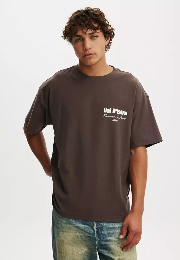 71% OFF Box Fit Graphic T-Shirt