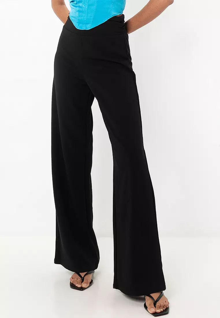 84% OFF ASOS Design Jersey Suit Super High Waist Wide Leg Trousers