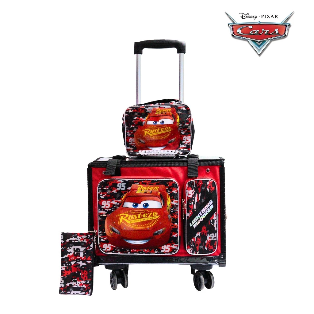 20% OFF Disney Cars Lightning Mcqueen Large Box Type Trolley Bag Set