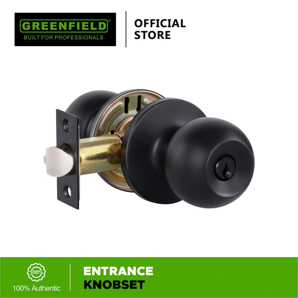 45% OFF Greenfield Entrance Knobset Matte Black - Door Hardware & Locks