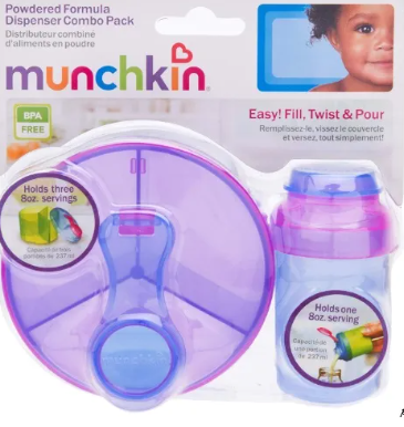 77% OFF Munchkin Powdered Formula Milk Dispenser Milk Powder Storage Portable Sealed Cans Combo-Pack