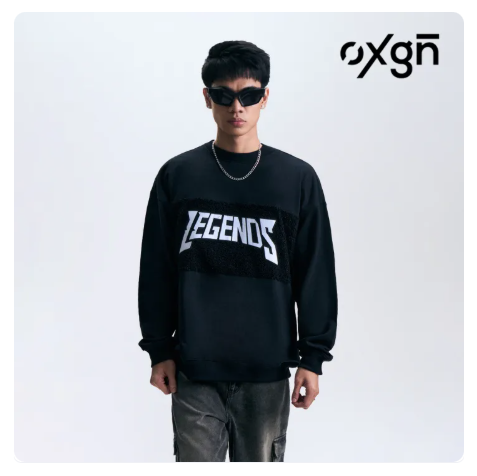 62% OFF OXGN Legends Graphic Pullover For Men (Black)