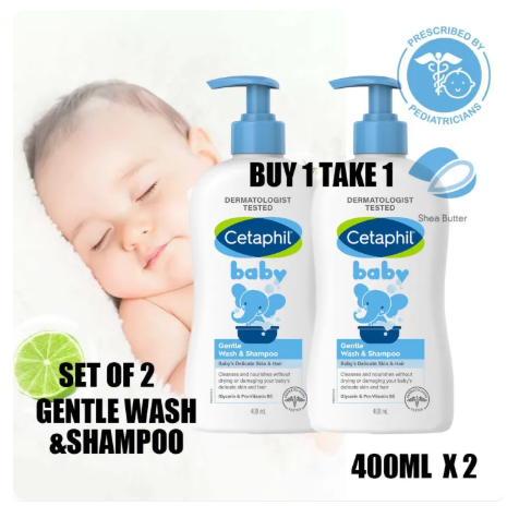 71% OFF ( BUY 1 TAKE 1 ) NEW Cetaphil Baby Gentle Wash & Shampoo 400ml