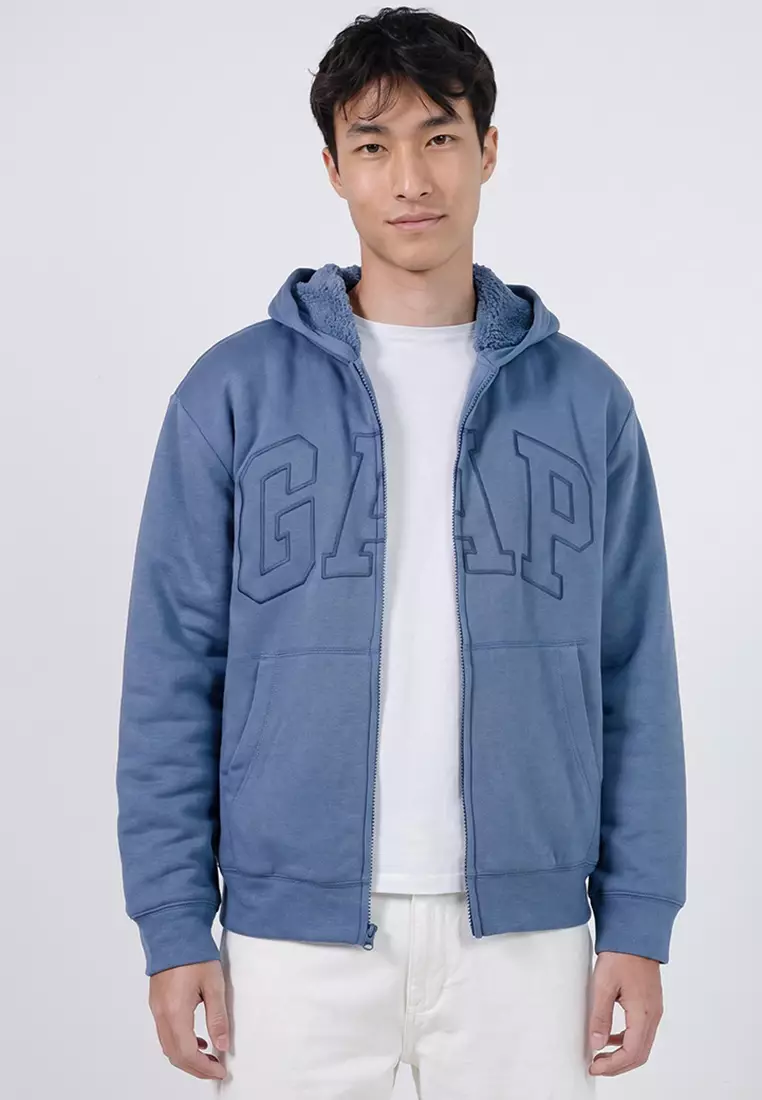 50% OFF Gap Arch Sherpa Zip Hoodie